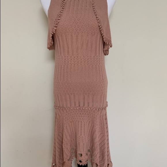 Jonathan Simkhai, Crochet Handkerchief dress, SZ M - Picture 3 of 8